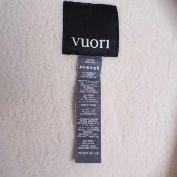 VUORI Alpine Sherpa Jacket Natural and Gray Full Zip Long Sleeve Women's 2XSw - Picture 7 of 7